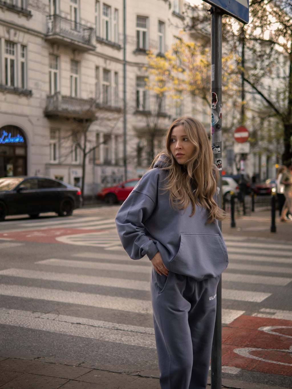 Bluza Dresowa COZY Stal