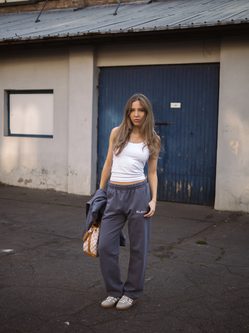 Spodnie Dresowe COZY Stal