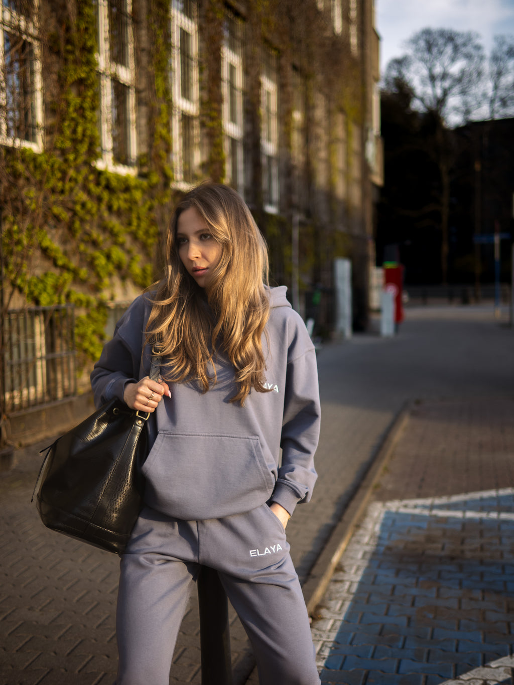 Bluza Dresowa COZY Stal