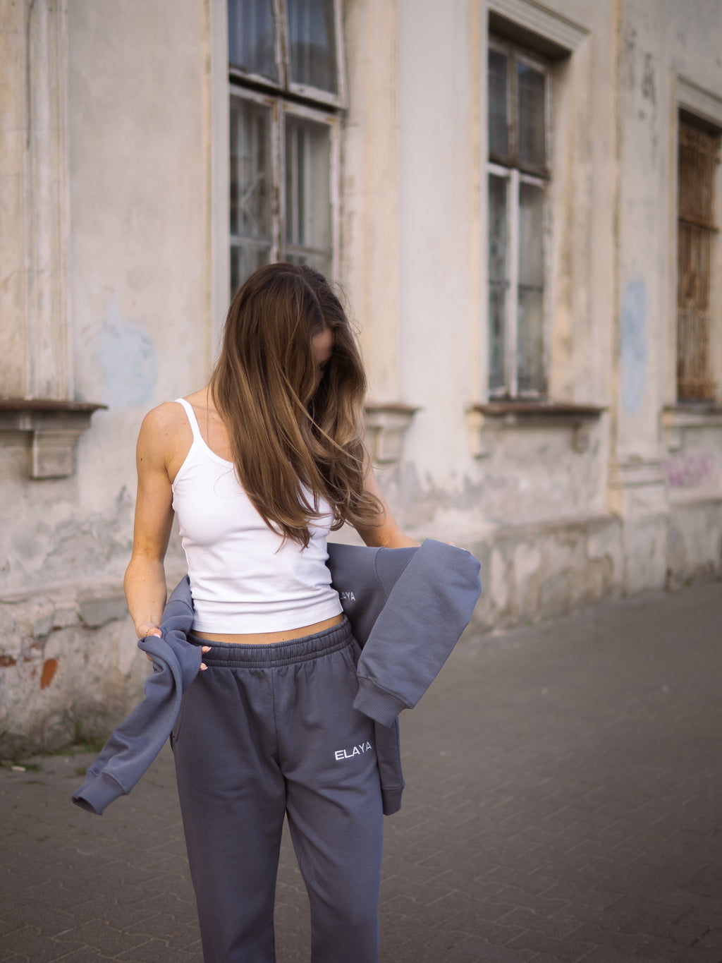 Spodnie Dresowe COZY Stal