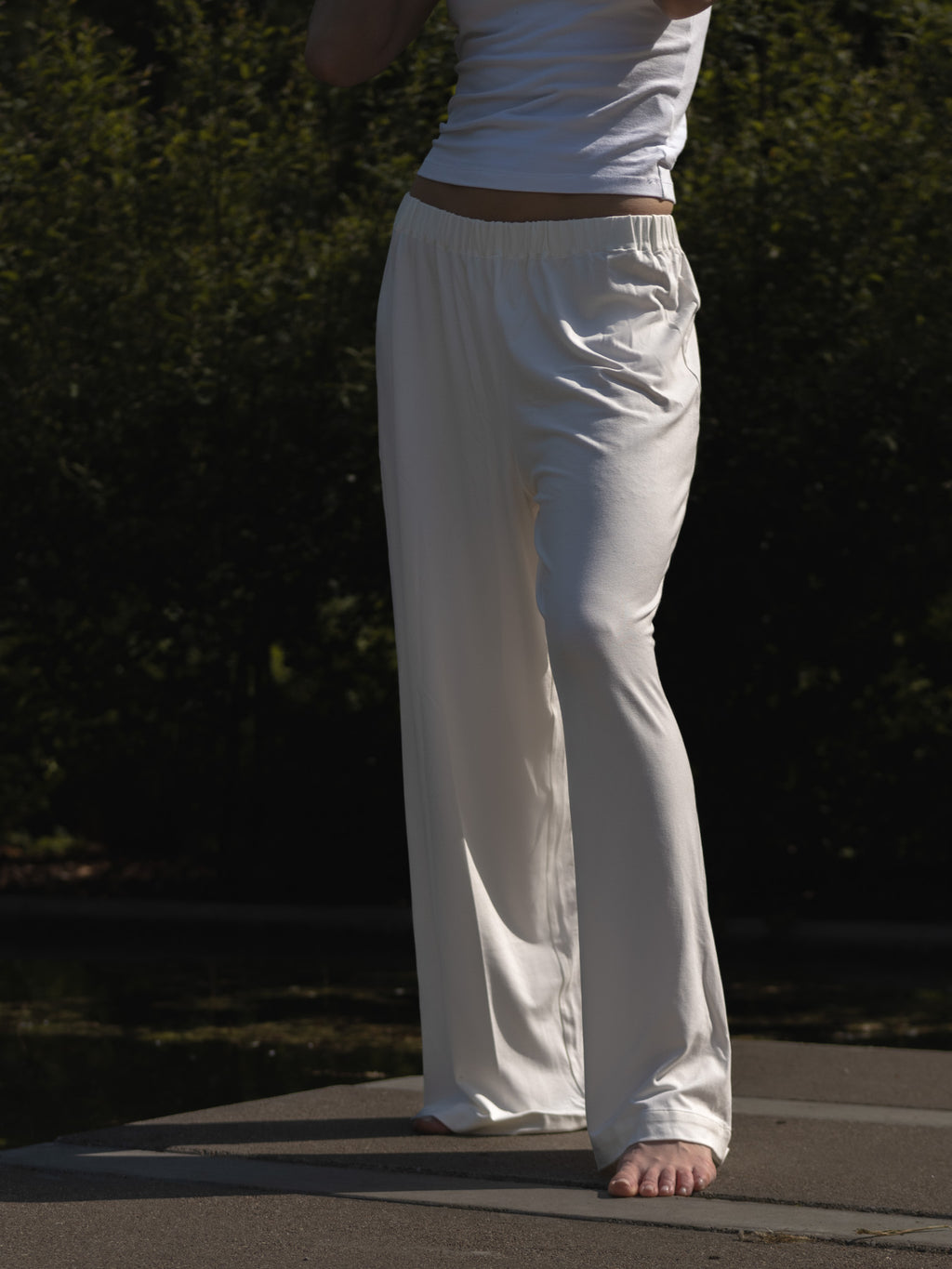 Spodnie FLOW off-white